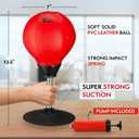 Tech Tools Stress Buster Desktop Punching Bag - Suctions to Your Desk, White Elephant Gifts for Coworker Men and Women, Heavy Duty Stress Relief Ball, Gag Gifts Funny Desk Accessories