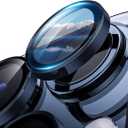 2 x Hoerrye for iPhone 15 Pro & iPhone 15 Pro Max Camera Lens Protector [3+1Pack] Case-Friendly Ultra-HD Glass Screen Protector [Military-Grade Drop Protection, Anti-Scratch] Removal tool, Blue