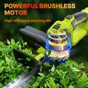 OGERY 20-Inch Brushless Cordless Hedge Trimmer with 23.0Ah Battery, 21V Electric Bush & Shrub Trimmer with Display, 2-Speed Control, 180 Rotatable Handle, Dual-Safety Switch for Garden Yard Care