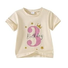 Baby Girl Birthday Outfit One/Two/Three Birthday Shirt 1-3 Year Old Girls Birthday Gift