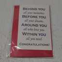 LoLoud Graduation Card, Inspirational Congratulation Card for High School College Graduation, Congrats Grad Dark Blue