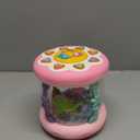 Baby Girl Toys 0-6 Months Ocean Projector Rotating Musical Light Up Tummy Time Toy Infant Aquarium 0-3 4 5 6 7 8 9 Months Crawling Toys Babies 6-12 Month Girls 1 2 Year Old Birthday Easter Gifts (Pink)