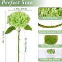 Waipfaru Hydrangea Artificial Flowers, 4PCS Real Touch Flowers, 20" Faux Hydrangea Flowers, Latex Real Touch Hydrangeas, Fake Flowers for Home Decor Party Bouquet Wedding Decoration, Green