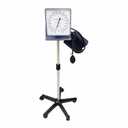 Rolling Stand Type Aneroid Sphygmomanometer with Cuff, Clear Gauge