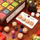 2025 Santa Swap Gift Exchange Dice,Advent Calendar 2025,24 Days Christmas Countdown Gift with Dice Set,Stocking Stuffers for Men Women Adults Couples,Anniversary Christmas Birthday Wedding Gifts