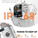 Smart Watches for Men Women(Answer/Make Call), Fitness Tracker Watch with Activity Counter/Sleep Monitor/ 110+ Sports Modes,Smart Watch for Android iPhone iOS Compatible (Starlight, 1.83)