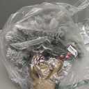 24 Inch Snow Flocked Mini Christmas Tree with 40 Warm Lights Timer, 2Ft Small Tabletop Christmas Tree Battery Operated 42 Red Berry Pinecone Burlap Base Xmas Tree Indoor Home Table Fireplace Decor