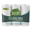 Seventh Generation 100% Recycled Paper Towels, 2 Ply, 140 Sheets, 6 Rolls