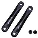 PROWHEEL Ebike Crank Arm in Square Hole,140MM/152MM/160MM/165MM/170MM/175MM Black Bike Crank Arm for Electric Bike,Mid Mounted Motor,Torque(1 Pair)