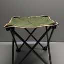 Opliy Camping Stool, 13.5 inch Folding Small Chair Portable Camp Stool for Camping Fishing Hiking Gardening and Beach, Camping Seat with Carry Bag (Green) 