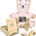 Teddy Bear Baby Shower Decorations Guest Book - We Can Bearly Wait For Girl- Centerpiece - Woodland - Ultrasound Picture Frame Keepsake (Pink)