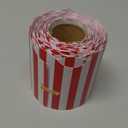 65 Feet Scalloped Bulletin Board Border Self Stick Classroom Striped Borders Wavy Line Border for Bulletin Cork Board Desk Classroom Christmas Party Supplies Decor(Red and White Stripes)