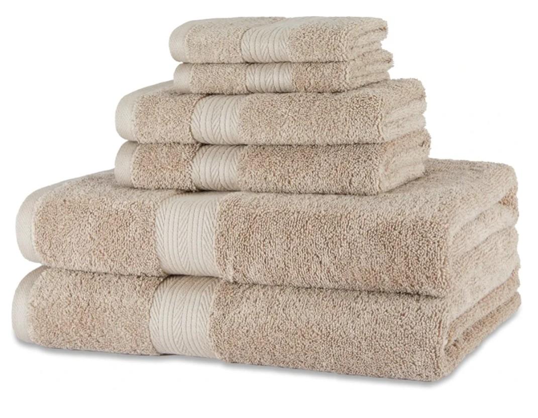 Amazon Basics Fade Resistant Bath, Hand and Washcloth Towel Set, 100% Cotton Amazon Basics Fade Resistant Bath, Hand and Washcloth Towel Set, 100% Cotton