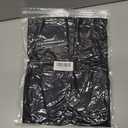 MANGOPOP Women's Square Neck Top Double Lined Short Sleeve Long Sleeve T Shirt Fitted Seamless Tee (Black, XS)