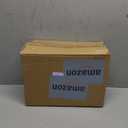 ELLDOO 5 Slots Clear Glass Storage Box, Gold Jewelry Makeup Display Organizer Case, Decorative Tower Box Storage for Trinket Perfume Lipstick Figure Statue Toy Display