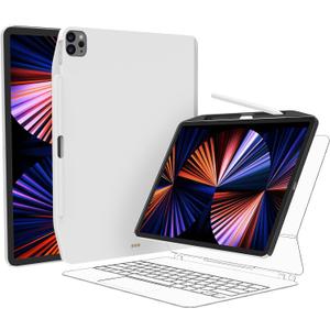SwitchEasy CoverBuddy Case for 2018-2022 11" iPad Pro / 2020-2022 10.9" iPad Air 4 & 5 with Pencil Holder - Works with Magic Keyboard, Smart Keyboard Folio (Keyboard Not Included) - White