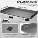 Washer Dryer Countertop, 27.5 x 54 Inch Washer and Dryer Countertop for Laundry Room Organization with Edge Wooden, Grey