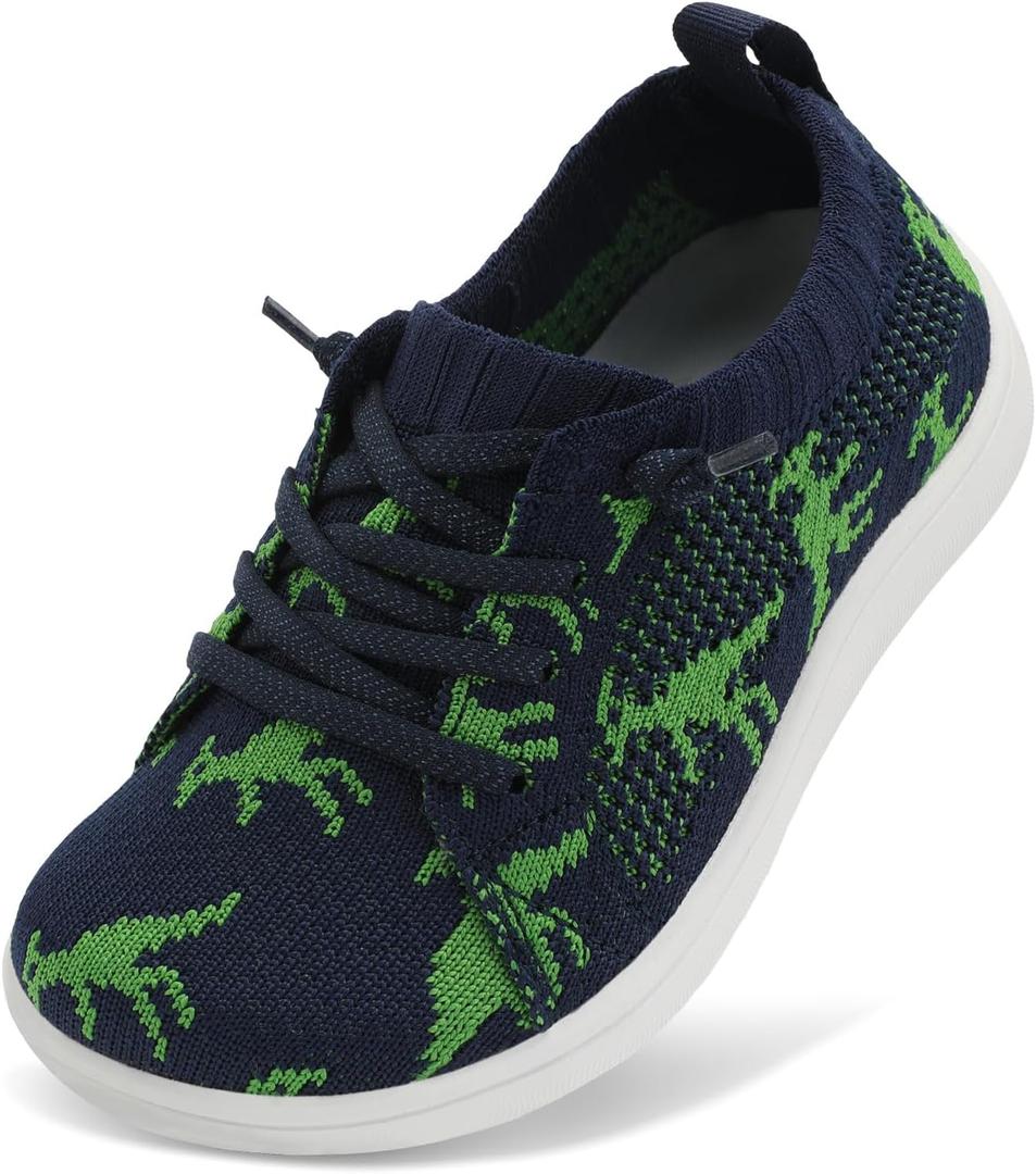 LeIsfIt Toddler Shoes Girls Boys Wide Shoes Kids Zero Drop Minimalist Sneakers Barefoot Slip on Tennis Sneakers