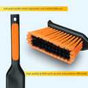 1-Pack 17" Heavy Duty Metal Dust Pan with Cleaning Brush Set