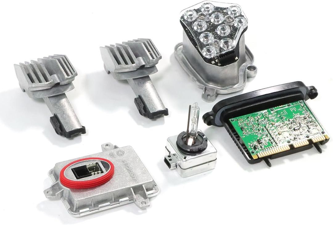 Left Xenon Ballast Bulb LED Module Diode Kit, Compatible with B-M-W 5 Series M5 528i 535i 550i xDrive 2011-2013 2.0L 3.0L, Xenon Ballast Control Module Replaces 63117237647 63117316217 63117271901