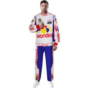 Ricky Bobby Costume Talladega Nights Wonder Bread Shake and Bake Costume (White)Adult M