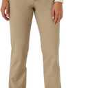 Lee Women's Wrinkle Free Relaxed Fit Straight Leg Pant Size 8 Short