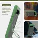 JIC MagStand Series - for Pixel 9 Pro XL Case - Green Bumper Protective Kickstand Phone Cover - [Unique Stand for Vertical and Horizontal View] - [Built-in Magnets for Magsafe]