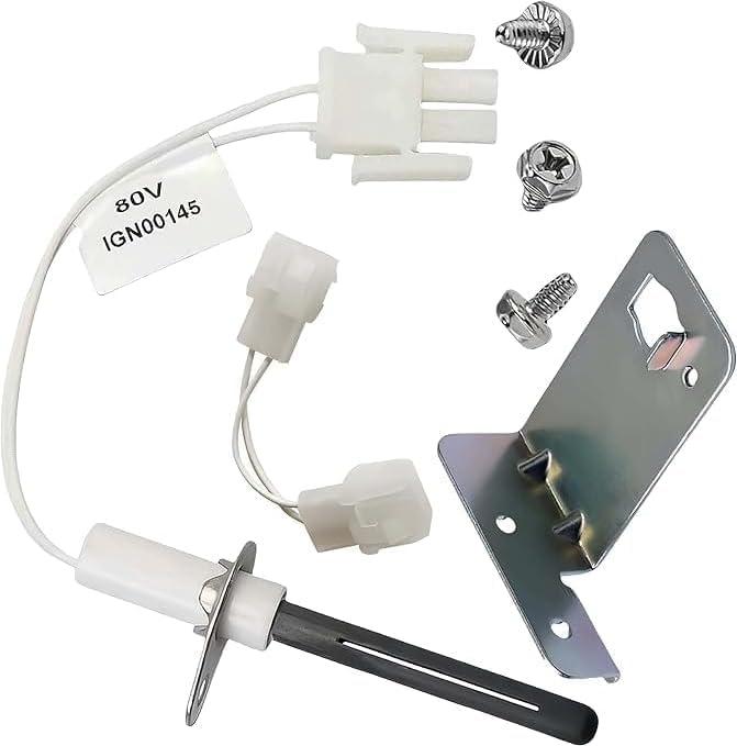 80 Volt Silicon Nitride IgniterIGN00145 Furnace Ignitor Compatible with Trane IGN145, Hot Surface Ignitor with Bracket and Screws kit