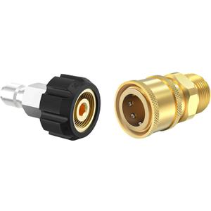Twinkle Star Pressure Washer Adapter Set Quick Connect Kit, M22 14mm Swivel to 3/8'' Quick Connect