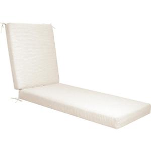 Outdoor Chaise Lounge Cushion for Patio Furniture Fade-Resistant Waterproof Bench Cushions with Ties for Poolside, Porch, Gardens, Beach, Beige (71*22 Inch)