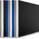 Frienda 12 Pack Large Microfiber Glass Cleaning Cloths 12 x 12 Inch Oversized Eyeglass Sunglasses Cleaning Cloths for Electronics Glasses Screens and Lenses(Black, White, Gray, Royal Blue)