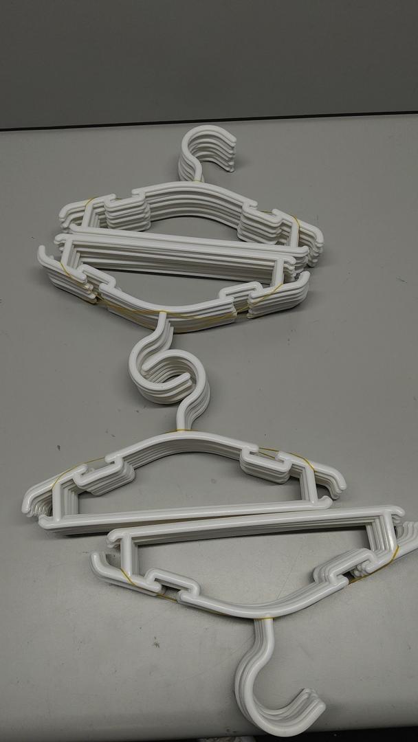 Kids Clothes Hangers, Non-Slip 30-Pack, White