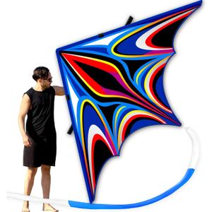 SGftre Delta Kite for Kids & Adults，Extremely Easy to Fly for Beginners，Kites for Beach Trip Park Family Outdoor Activities, X-Large