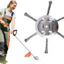 Steel Wire Grass Trimmer Head, Upgrade Bold 2.3 Times Prevent Breaking Steel Wire Weed Eater Head, for Low-Power Lithium Battery Weed Trimmers, 6 Inch Wire Weed Trimmer HeadLow Power 6 Blade