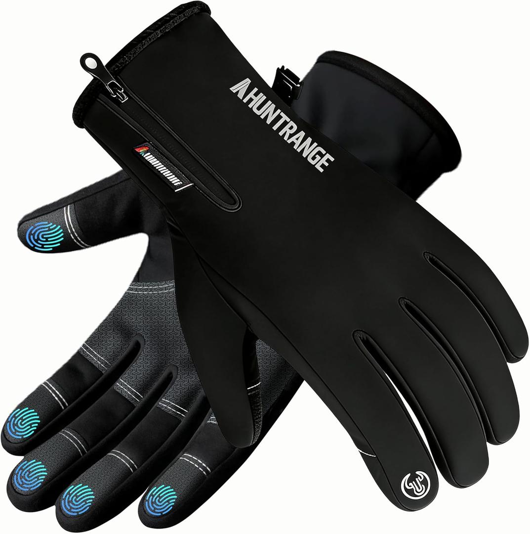 Thin&Thick Winter Gloves for Men and Women,Warm Waterproof Snow Glove for Cold Weather for Ski Hiking Driving Cycling (Medium)