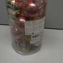 Black Christmas Ornaments, 25ct 3.15in Large Clear Plastic Hanging Ornaments for Christmas Tree, Halloween, Party