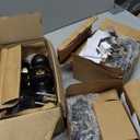 Front Door Lock Set Exterior Door Lock Set with Deadbolt, Single Cylinder Deadbolt Lock and Door Knob Set, Keyed Alike,Matte Black Door Knob and Deadbolt Set,(4 Pack Set)