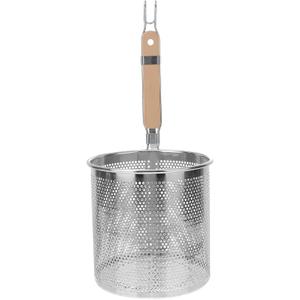 1pc Stainless Steel Filter Spoon Handle Colander Practical Cookware Strainer Kitchen Cookware Noodle Colander Stainless Steel Cooking Tool Kitchen Supply