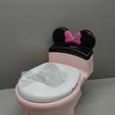 The First Years Disney Minnie Mouse Potty Training Toilet and Toddler Toilet Seat - Toilet Training Potty with Fun Flushing and Cheering Sounds,Pink