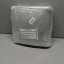 Pouf Ottoman Stuffed 20x20x12 Inches Floor Pouf Plush Fiber Ottoman Foot Rest Under Desk Foot Stool for Living Room Bedroom Gray