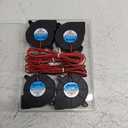 WINSINN 50mm 5015 Blower Fan 12V, 3D Printer 24 Volt Fans Blower Turbine Turbo Dual Ball Bearing, 1000mm/39in Cable Brushless Cooling 50mmx15mm 2PIN (Pack of 4Pcs)