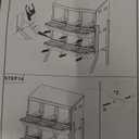 Chicken Nesting Box, 8 Hole 2 Layer Hen Nest Boxes, Nesting Boxes for Chickens, Roll Away Eggs Laying Boxes,Cleanable Pull Out Hen Roosting Boxes (Red)