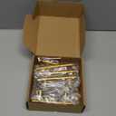 Goldenwarm 10 Pack 2-1/2 inch Gold Cabinet Handles Brushed Gold Cabinet Pulls Stainless Steel Drawer Pulls, Durable Kitchen Cabinet Handles - Bathroom Bedroom Dresser Handles Easy DIY Upgrade