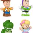 Fisher-Price Little People Toddler Toys Disney Pixar Toy Story Figure Pack with 4 Characters for Pretend Play Kids Ages 18+ Months