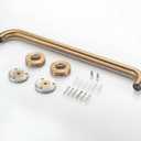 Tatuo Showers Grab Bars for Bathtubs 304 Stainless Steel Bathroom Safety Handrails Anti Slip Handles Grab Bars for Elderly, Senior, Pregnant (Gold,16 Inch)