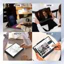 For 14.6 inch Samsung Galaxy Tab S11 Ultra/ S10 Ultra/ S9 Ultra /S8 Ultra Case with Keyboard - Folio Book Cover with Touchpad - 7 Color Backlit Keyboard with S Pen Holder for 14.6" Samsung Tablet