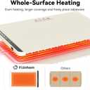 Food Warmer Mat, Electric Warming Tray with Full Surface & Fast Heating, Silicone Nano-Material Portable Food Warming Mat, 3 Temperature Modes, Perfect Food Warmers for Parties & Everyday Use.