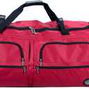Rockland Rolling Duffel Bag, Black, 22"