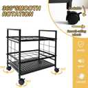 Blueprint Organizer with Rolling Wheels, 20-Slot Storage Rack – Mobile Cart for Blueprints, Maps, Posters, Architectural Plans. Ideal Holder for Home, Office, Studio, School