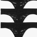 Victoria's Secret PINK Women's Lace Thong Underwear, Panties for Women, Multi Pack S